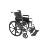 Silla de ruedas estándar tradicional rin estrella color negro gráfito